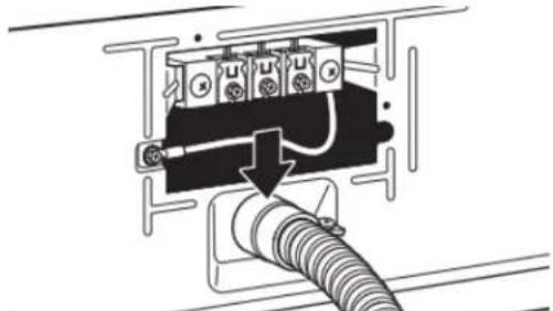 AMANA NTW4519JW - Attach direct wire cable to strain relief - 1