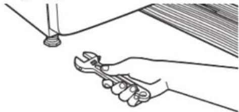 AMANA NTW4519JW - Adjust leveling legs - 1