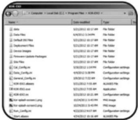 YSI EXO USB - Fichiers de données & emplacements des fichiers - 1