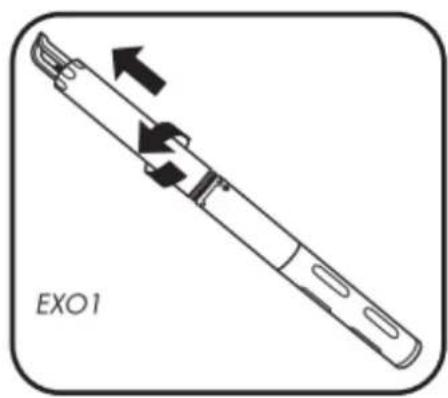 YSI EXO USB - Installer les piles - 1