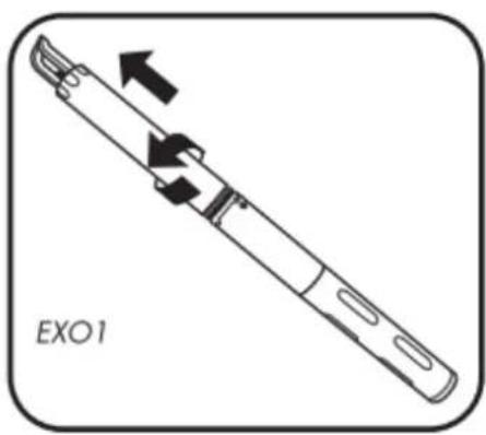 YSI EXO3s - Installer les piles - 1