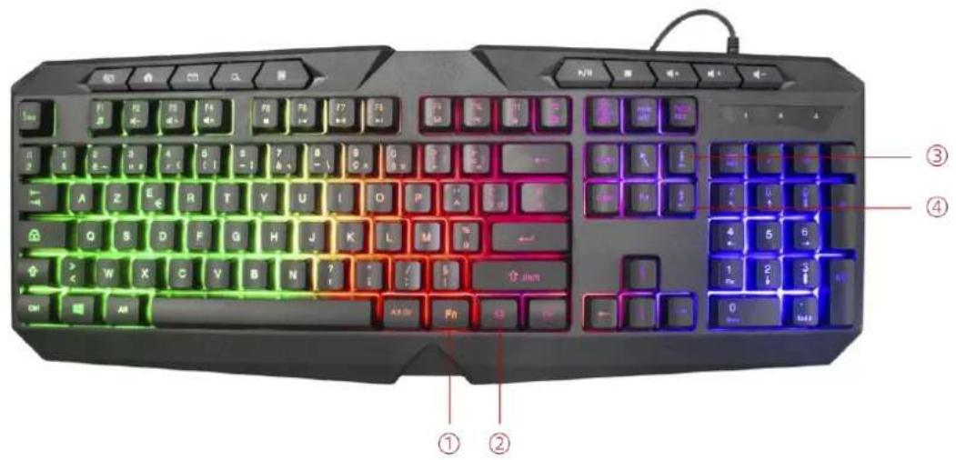 LIVOO TEA283 - Instructions du clavier : - 1