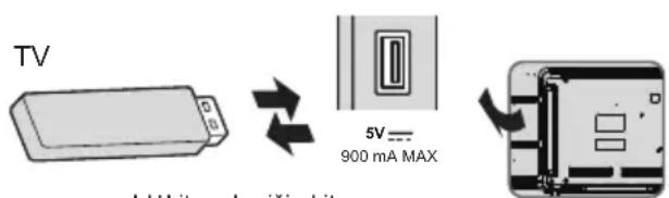 PANASONIC TX24LS500E - USB atmintinės įdėjimas / išėmimas - 1