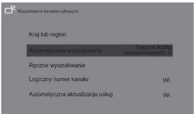 PANASONIC TX24LS500E - Konfiguracja kanałów analogowych: Wybierz pozycję ATV, aby przejść do ustawień. - 1