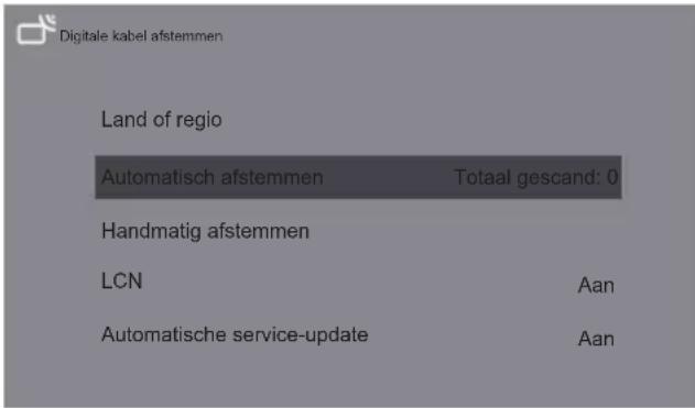 PANASONIC TX43LX700E - Analoog-instelling: Selecteer ATV en open. - 1