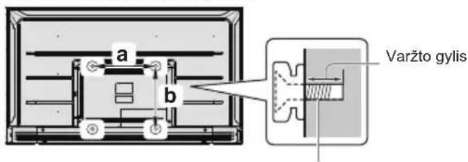 PANASONIC TX43LX700E - Televizoriaus tvirtinimas prie sienos (pasirinktinai) - 1