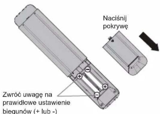 PANASONIC TX43LX700E - Wkładanie baterii do pilota zdalnego sterowania - 1