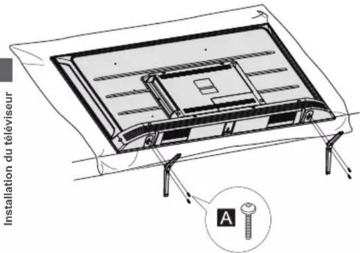 PANASONIC TX43LX700E - Assemblage du socle - 1