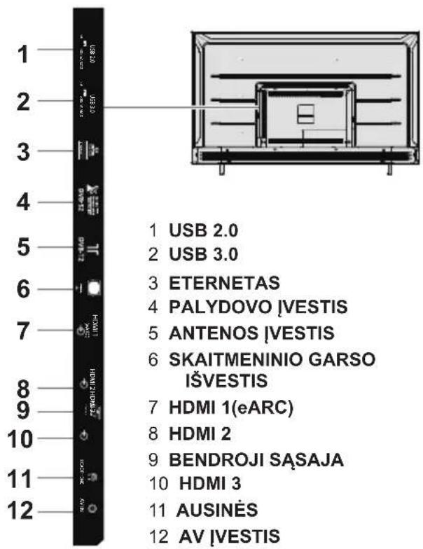 PANASONIC TX43LX700E - Kontaktai - 1