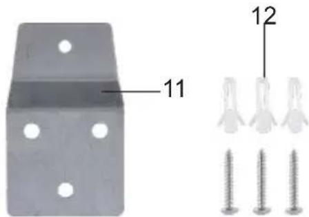 ARDES AR5W40RW - Kit pour l'installation murale : - 1