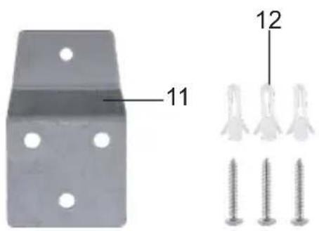 ARDES AR5W40RW - Kit instalación en pared: - 1