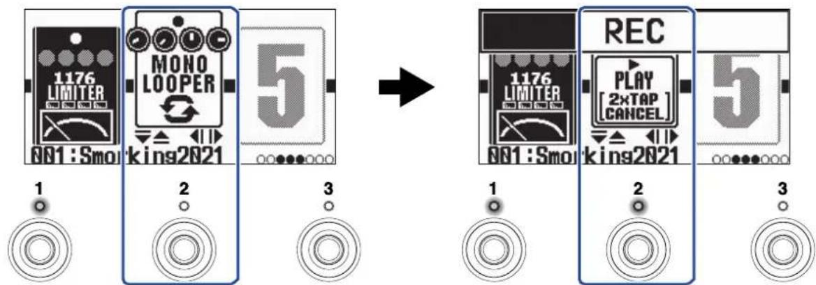 ZOOM G2 FOUR - Enregistrement de boucles - 1