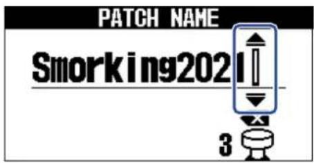ZOOM G2 FOUR - Changement des noms de mémoires de patch - 4