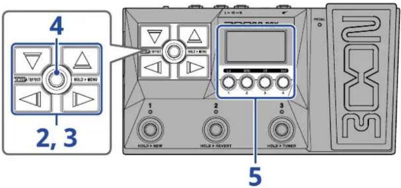 ZOOM G2 FOUR - Réglage de l'effet looper - 1
