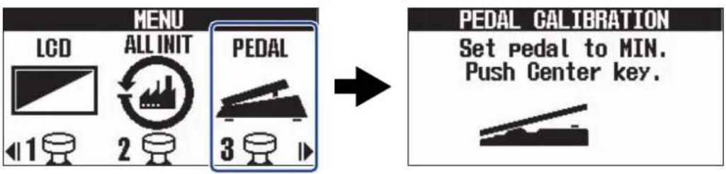 ZOOM G2 FOUR - Calibrage de la pédale (G2X FOUR uniquement) - 3