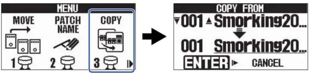 ZOOM G2 FOUR - Copie et sauvegarde des mémoires de patch - 3