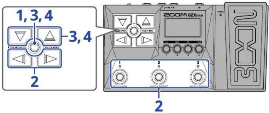ZOOM G2 FOUR - Copie et sauvegarde des mémoires de patch - 1