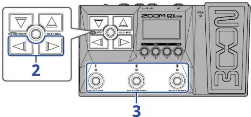 ZOOM G2 FOUR - Réglage du tempo - 1