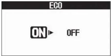 ZOOM G2 FOUR - Réglage du mode d'économie d'énergie (ECO) - 2