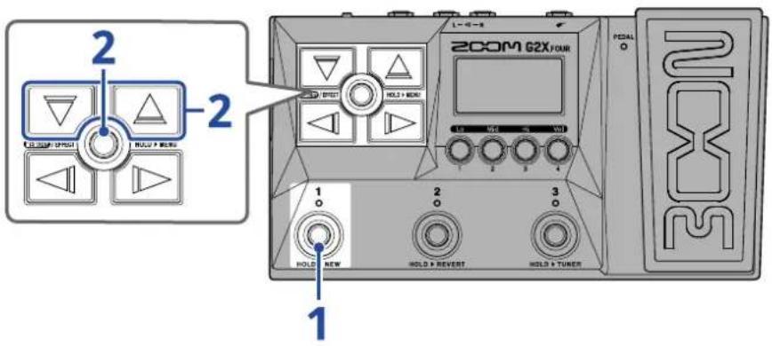 ZOOM G2 FOUR - Création de mémoires de patch - 1