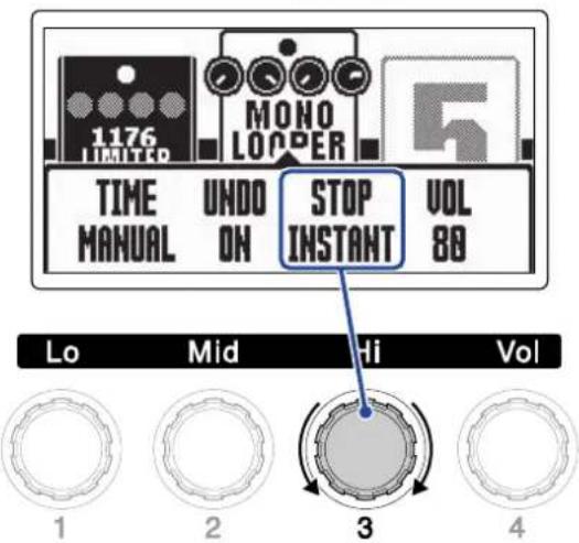 ZOOM G2 FOUR - Réglage de la fonction d'annulation UNDO - 2