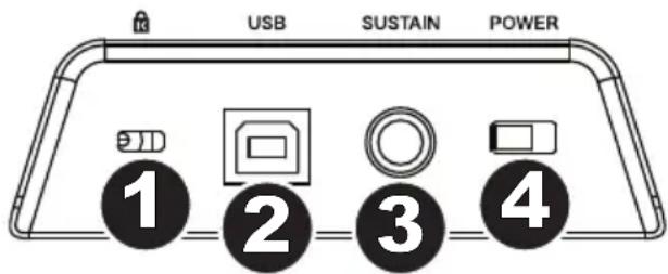 M-AUDIO Keystation 49es MK2 - Rear Panel - 1