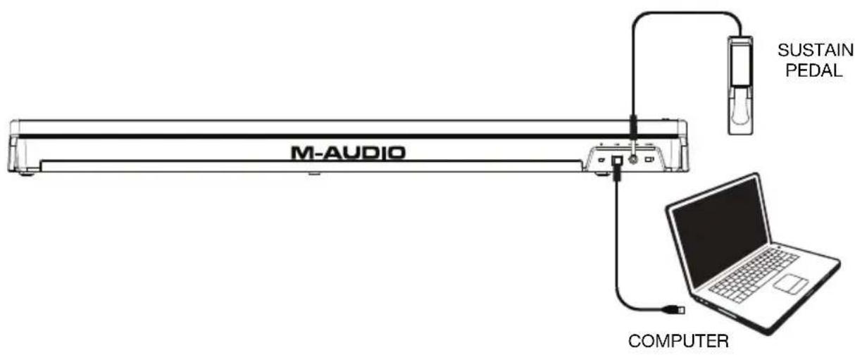 M-AUDIO Keystation 49es MK2 - Setup - 1