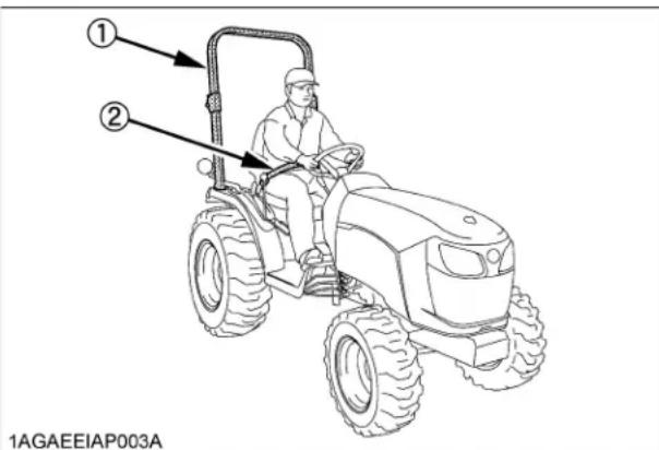 KUBOTA B2401N - Avant d'utiliser le tracteur - 2