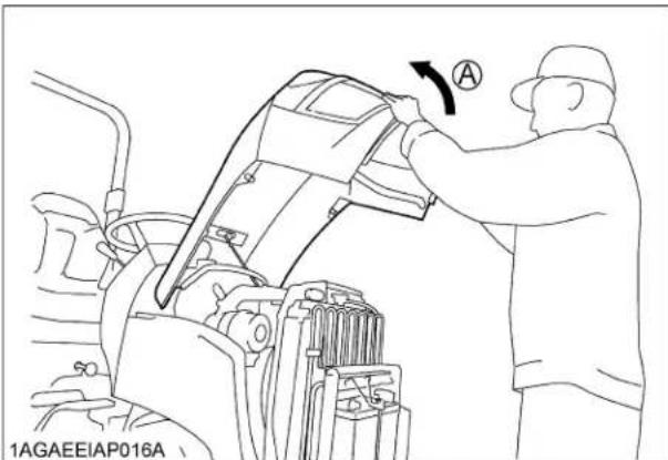 KUBOTA B2401N - Ouvrez le capot - 2