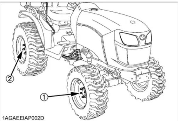 KUBOTA B2401N - Avertissement - 1