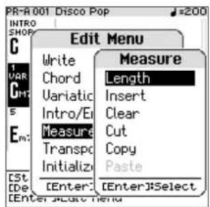 ROLAND FPE50 - Paramètres liés à la mesure (measure) - 1