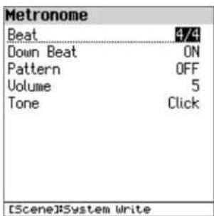 ROLAND FPE50 - Appuyez longuement sur le bouton [Metronome] - 1