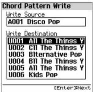 ROLAND FPE50 - Enregistrement d'une suite d'accords (chord pattern write) - 1