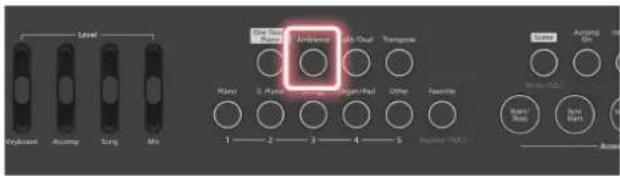 ROLAND FPE50 - Appuyez sur le bouton [ambience] - 1