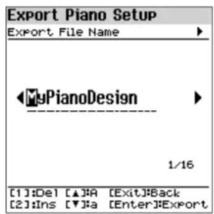 ROLAND FPE50 - Exportation des réglages de piano (export piano setup) - 1