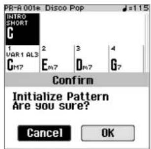 ROLAND FPE50 - Initialisation d'une suite (initialize pattern) - 1
