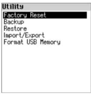 ROLAND FPE50 - Utilisez les boutons [a]n[v] pour sélectionner « utility », puis appuyez sur le bouton [enter]. - 1