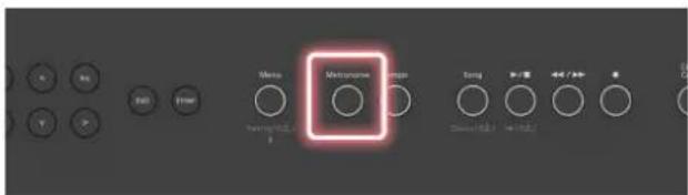ROLAND FPE50 - Appuyez sur le bouton [Metronome] - 1