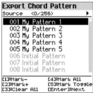 ROLAND FPE50 - Exportation d'une suite d'accords (export chord pattern) - 1