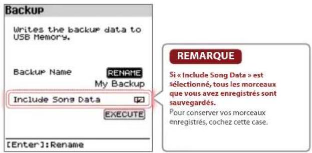 ROLAND FPE50 - Sauvegarde des réglages sur une clé USB (Backup) - 1