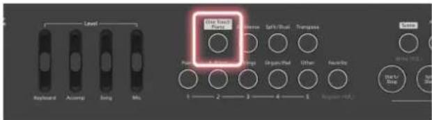 ROLAND FPE50 - Appuyez sur le bouton [one touch piano] - 1