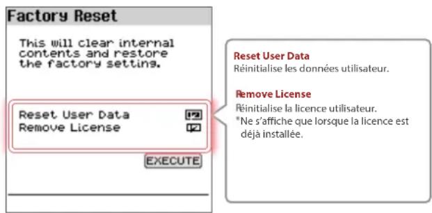 ROLAND FPE50 - Dans l'écran utility, utilisez les boutons [a]n[v] pour sélectionner « factory reset », puis appuyez sur le bouton [enter]. - 1