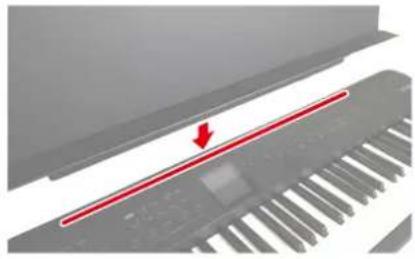ROLAND FPE50 - Fixation du pupitre - 1