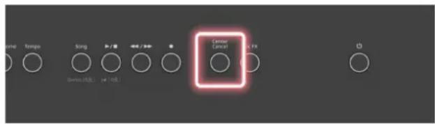 ROLAND FPE50 - Appuyez sur le bouton [center cancel] - 1