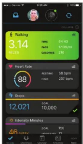 GARMIN Vívomove Trend - Garmin connect - 1