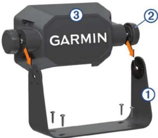 GARMIN Tread XL Baja Chase Edition - Montage sur étrier du socle - 1