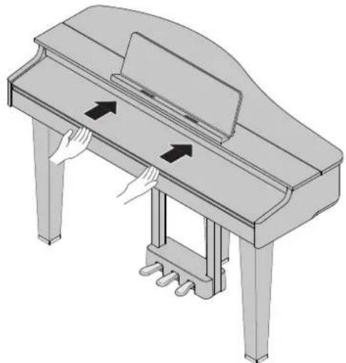 ROLAND GP3 - Ouvrir le couvercle du clavier - 1