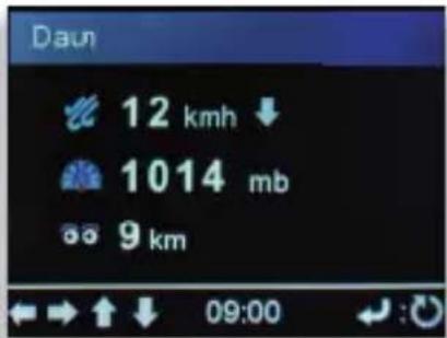 Imperial DABMAN i210 CD - Weather information - 2