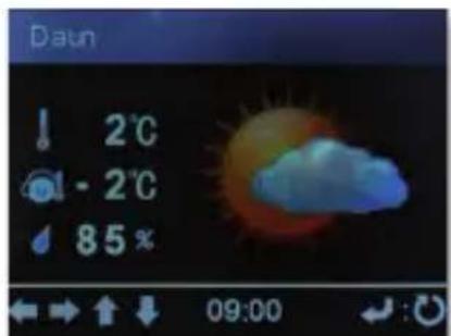 Imperial DABMAN i210 CD - Weather information - 1
