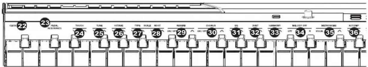 ALESIS Coda - Pannello superiore - 3